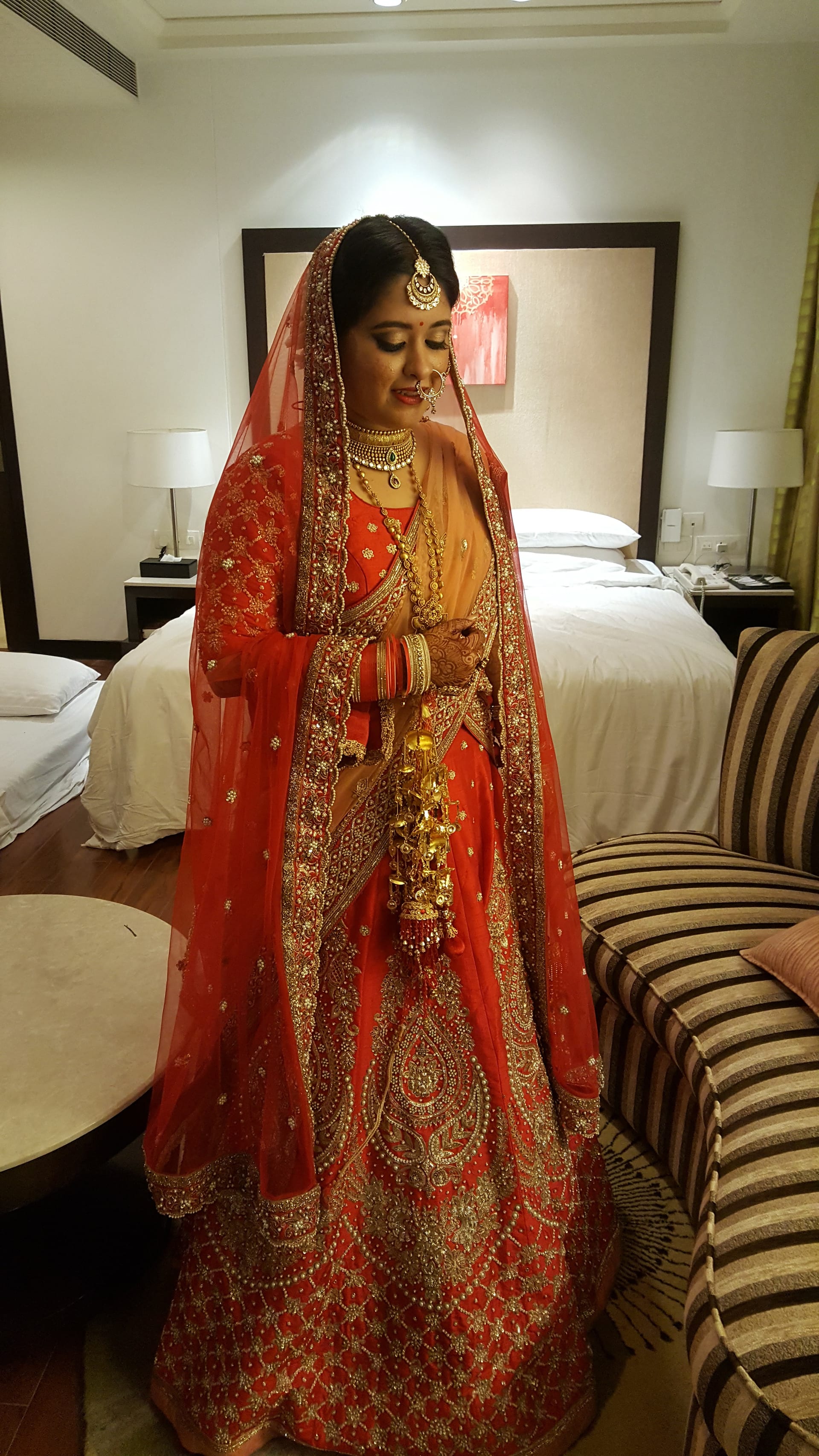 17 — Traditional Red Bridal Beauty