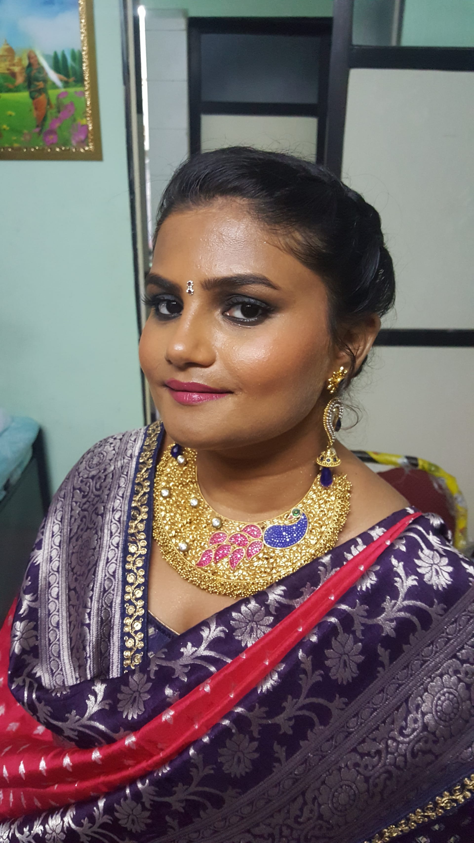 21 — Indian Bridal Purple Look